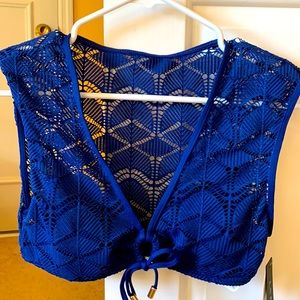 La Blanca Blue Pool Wear Bathing Suit Top LB9FL89